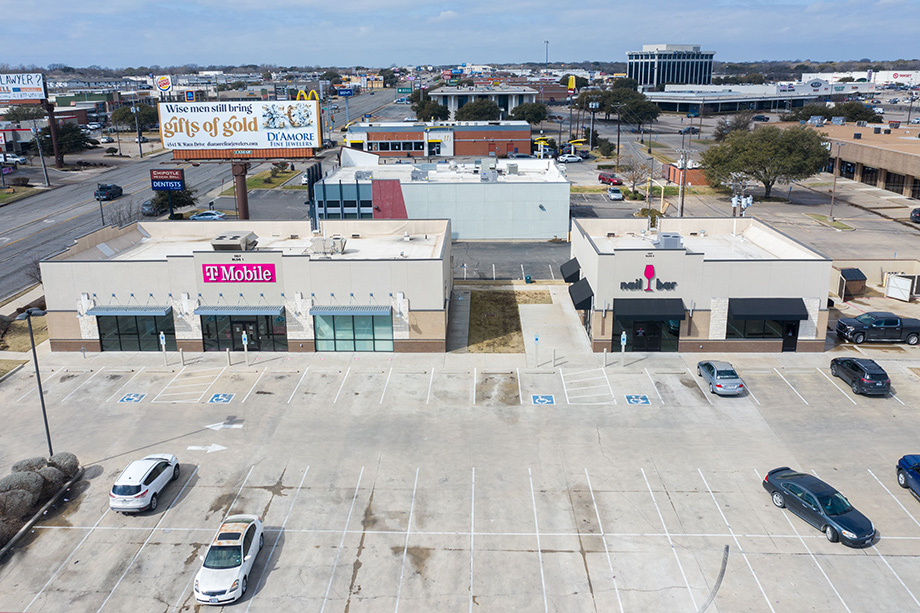 T-Mobile, Nail Bar Aerial Front Elevation