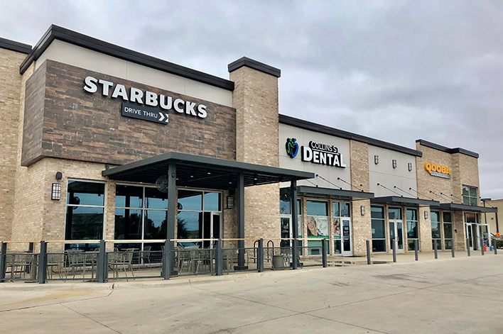 Starbucks at Collins Street Retail Center in Arlington TX